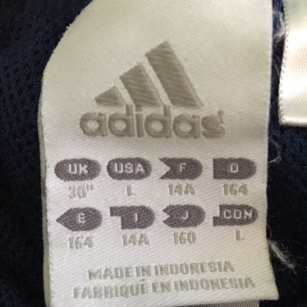 Adidas Navy Warmup, Unisex Juniors L - Picture 3 of 6